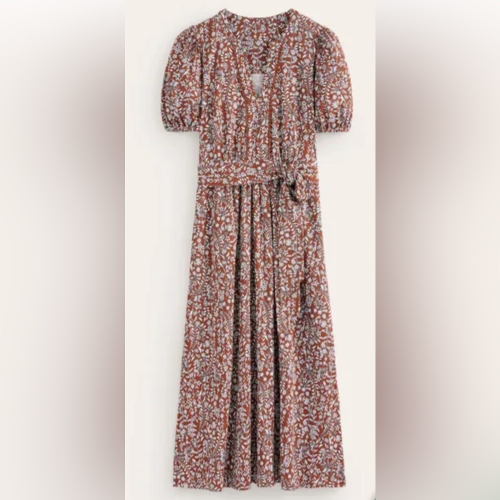 Boden Trim Smock Detail Dress size 10 - Picture 3 of 5